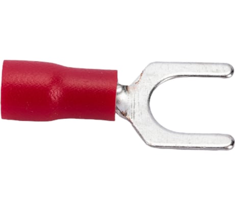 Вилочная изолированная клемма Nord-Yada 6.5мм 0.5-1.5кв.мм (красная) 905358