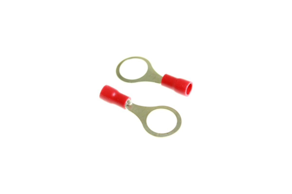 Изолированная кольцевая клемма Nord-Yada 6.5мм 0.5-1.5кв.мм (красная ...