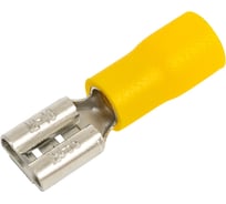Изолированная клемма "мама" Nord-Yada 6.3мм 4-6кв.мм (желтая) 906328
