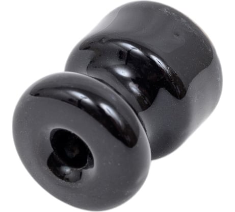 Изолятор для наружного монтажа Bironi R, керамика, цвет черный (50 шт/уп) R1-551-03-50