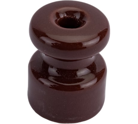 Изолятор для наружного монтажа Bironi R, керамика коричневый (50 шт/уп) R1-551-02-50