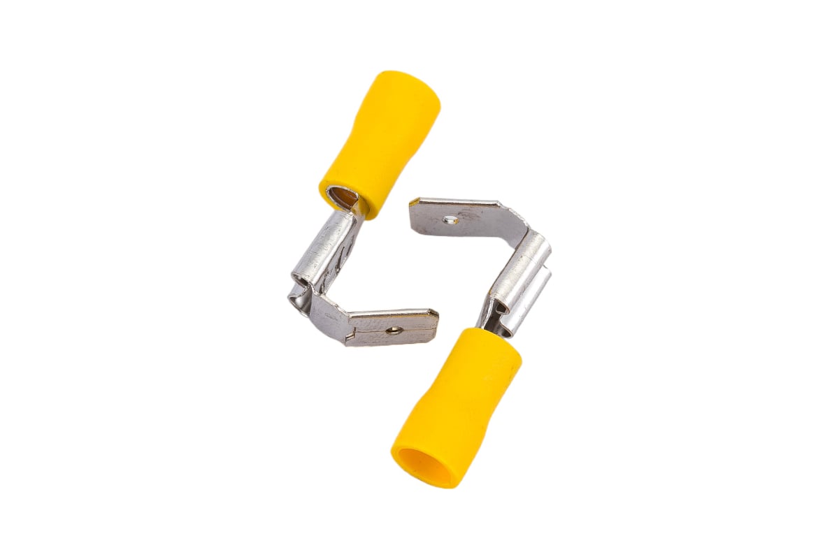 Изолированная клемма "мама"+"папа" 2в1 Nord-Yada 6.3мм+штекер-6.3мм 4 ...