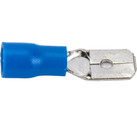 Изолированная клемма "папа" Nord-Yada 6.3мм 1.5-2.5кв.мм (синяя) 906337