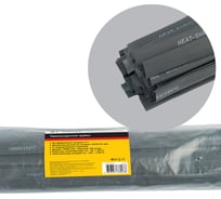 Термоусадочная трубка STEKKER 10,0/5,0, длина 100 см, усадка 2:1 черный (50шт в упаковке), 39732