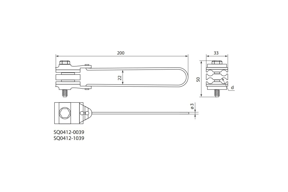 Анкерный зажим TDM ЗАБ 4/16-35 SO 158.1 рознич. упак. SQ0412-1039 ...