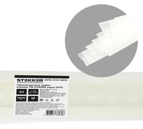 Термоусадочная клеевая трубка STEKKER 19,1/6,0 100 см усадка 3:1 прозрачный (10шт в упаковке), 39763