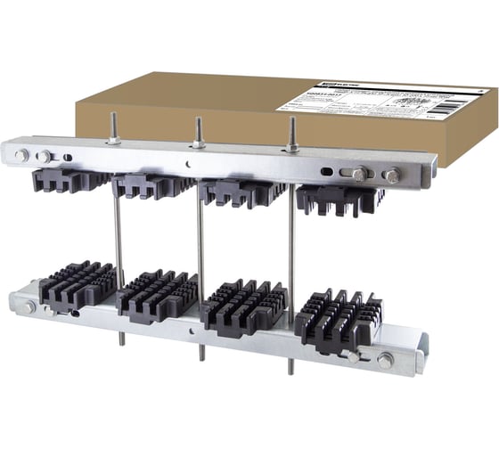 Набор шинных держателей и крепежа TDM усиленный НШДУ 3/10 TN для 3Р+N шин 30-200x10 мм SQ0834-0017 1