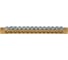 Шина PEN земля-ноль REXANT 6x9 мм 14/2 14 групп/крепеж по краям 11-2369 4