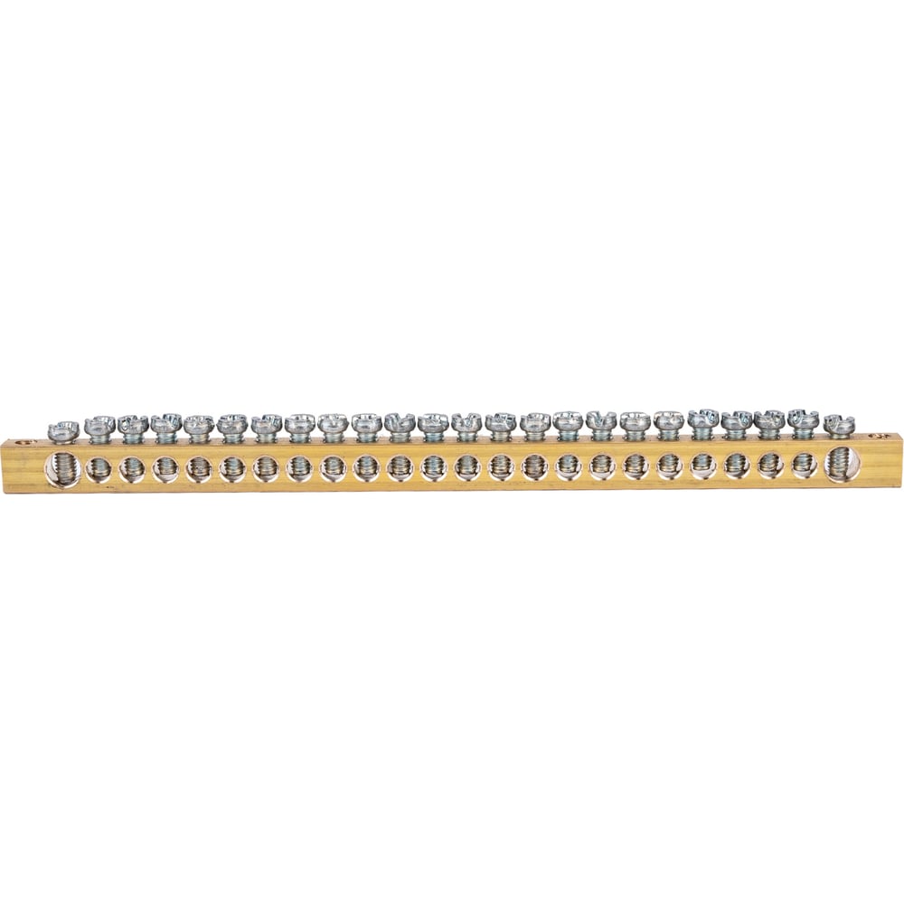 Шина PEN земля-ноль REXANT 6x9 мм 24/2 24 группы/крепеж по краям 11 ...