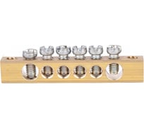 Шина PEN земля-ноль REXANT 6x9 мм 6/2 6 групп/крепеж по краям 11-2365
