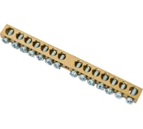 Шина PEN земля-ноль REXANT 6x9 мм 14/1 14 групп/крепеж по центру 11-2361