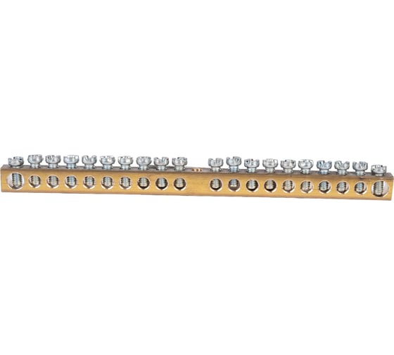 Шина PEN земля-ноль REXANT 6x9 мм 20/1 20 групп/крепеж по центру 11-2362 1