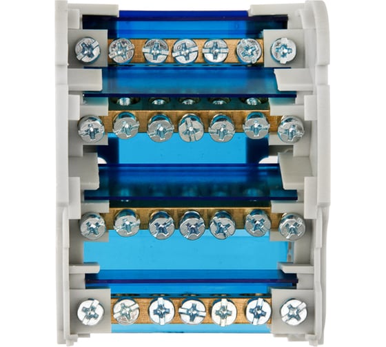 Шина на DIN-рейку в корпусе кросс-модуль REXANT 4x7 11-2304-7