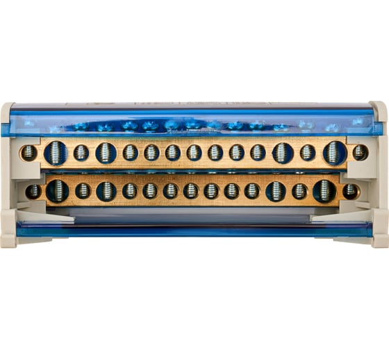 Шина на DIN-рейку в корпусе кросс-модуль REXANT 2x15 11-2302-15