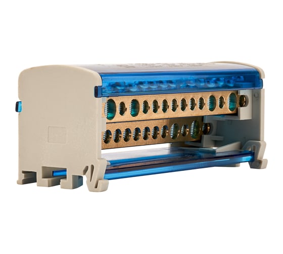 Шина на DIN-рейку в корпусе кросс-модуль REXANT 2x15 11-2302-15