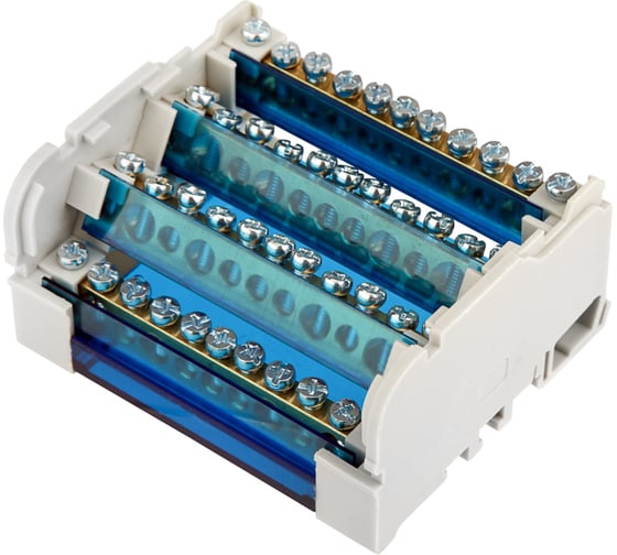 Шина на DIN-рейку в корпусе кросс-модуль REXANT 4x11 11-2304-11