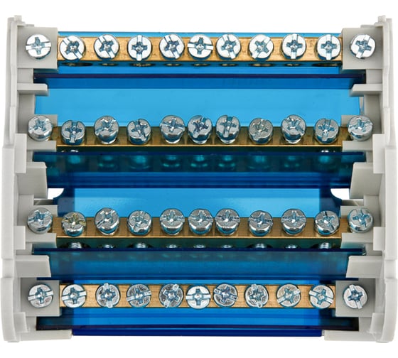 Шина на DIN-рейку в корпусе кросс-модуль REXANT 4x11 11-2304-11