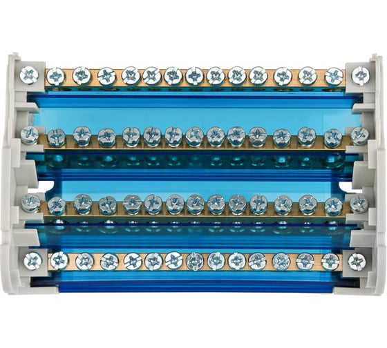 Шина на DIN-рейку в корпусе кросс-модуль REXANT 4x15 11-2304-15