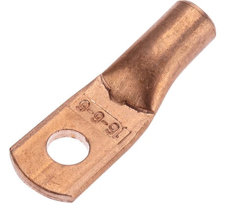 Медный наконечник REXANT ТМ 16-6-6 (16мм2 - d 6мм) уп.100 шт 07-5310-2