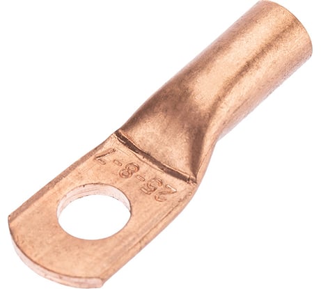 Медный наконечник REXANT ТМ 25-8-7 (25мм2 - d 8мм) уп.5 шт 07-5313-1