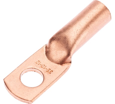 Медный наконечник REXANT ТМ 35-10-10 (35мм2 - d 10мм) уп.50 шт 07-5320-2