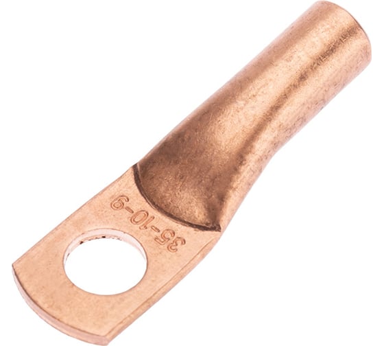 Медный наконечник REXANT ТМ 35-10-9 (35мм2 - d 10мм) уп.50 шт 07-5317-2 1
