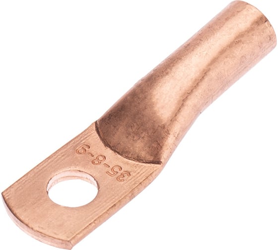 Медный наконечник REXANT ТМ 35-8-9 (35мм2 - d 8мм) уп.50 шт 07-5316-2 1