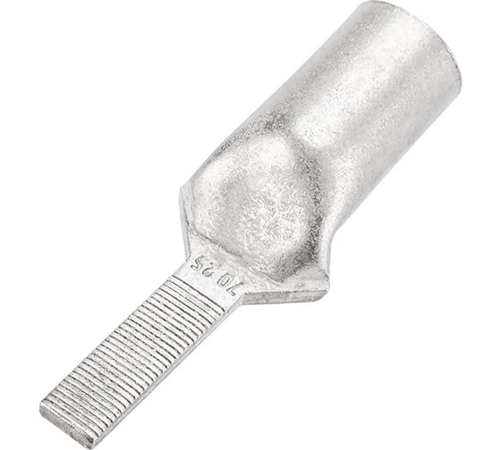 Штифтовой медный луженый наконечник REXANT НШМЛ 70-7x25 (70 мм2 - d 7мм) уп.2 шт 07-8468-1