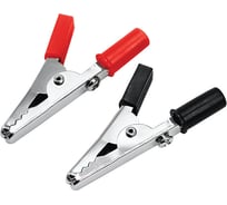 Зажим крокодил REXANT 5 А 55 мм черный и красный 200 шт 16-0006