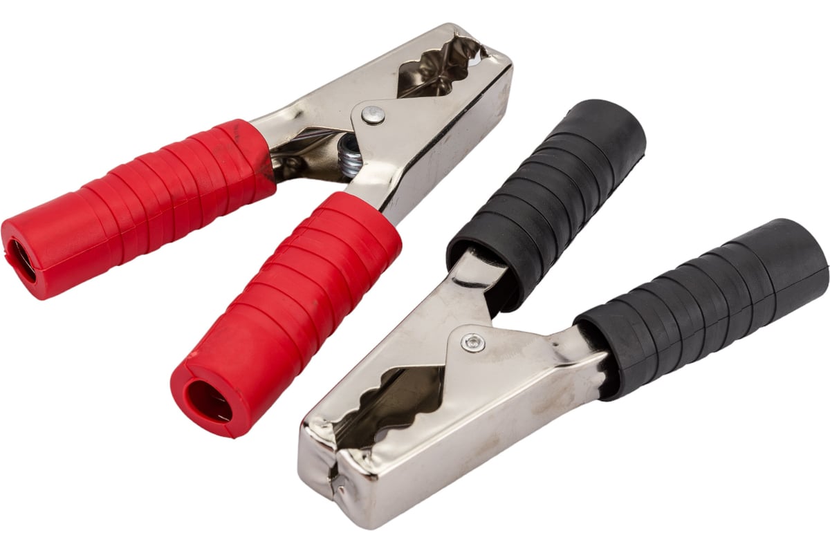 Зажим крокодил REXANT длина 150 мм, ток 250A, 2 шт 16-0020-9 - выгодная ...