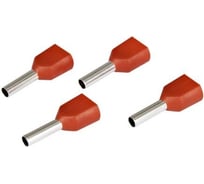 Штыревой втулочный двойной изолированный наконечник-гильза HLT Ншви2 0.75-8 мм красный упаковка 100 шт,084-04-060 4670042794272