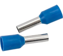 Наконечник-гильза HLT Ншви 2.5 мм2 с изолированным фланцем синий Е2508 упаковка 100 шт 084-04-25,084-04-025 4670042794104