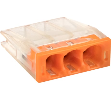 Строительно-монтажная клемма EKF СМК 2273-243 с пастой, 3 отверстия, 0,5-2.5 мм2, блистер, 5 штук, PROxima plc-smk-2273-243b