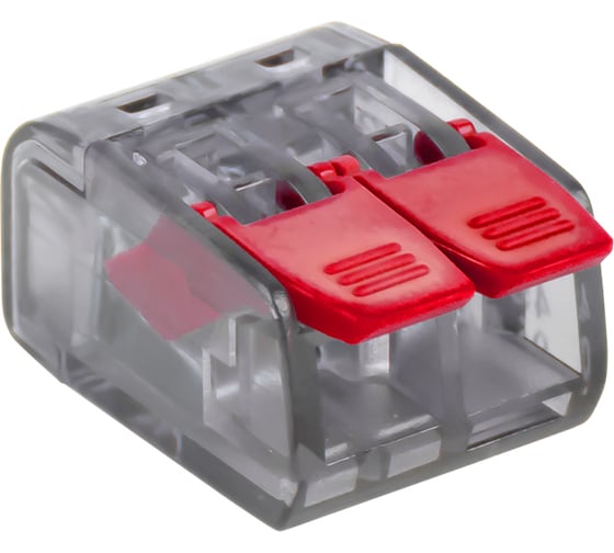 Клемма EKF СМК 221-412 2 отверстия 0.2-4.0 мм2 блистер (5шт.) PROxima plc-smk-221-412b