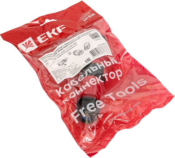 Кабельный коннектор EKF I-образный разъемный (СМК 3PIN) IP68 FreeTools PROxima cct-smk3
