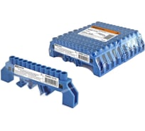 Нулевая шина TDM ELECTRIC N, в изоляторе, на DIN-рейку, 8x12мм, 12 групп, индивидуальный стикер SQ0801-0179