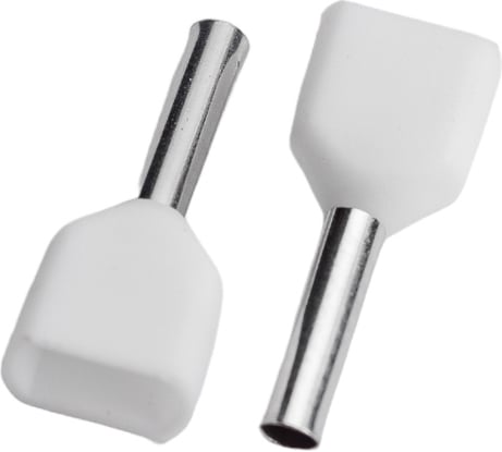 Двойной кабельный наконечник ЮПИТЕР НШвИ2 0,75-8 TE7508 100 штук JP7210-01