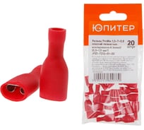 Кабельный наконечник ЮПИТЕР РппИм 1,5-7-0,8 1,5 мм2 20 штук JPZ1-7212-01-20