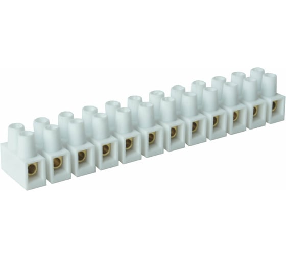 Клеммная колодка iTOK ВК02 (TYP210), Полиамид 6, HF, 1,0-2,5мм, 12 пар, 24А, 400В, Белый, (упаковка 2 шт) i-VK02-12-24-400-2-W 1