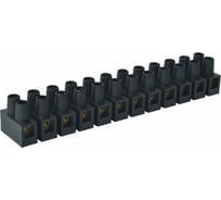 Клеммная колодка iTOK  ВК02 (TYP210), Полиамид 6, HF, 1,0-2,5мм, 12 пар, 24А, 400В, Черный, (упаковка 2 шт) i-VK02-12-24-400-2-B