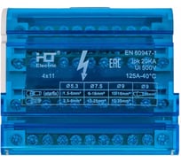 Шина на DIN-рейку в корпусе кросс-модуль HLT 4x11 3L+PEN 081-06-05/081-06-005 4670042790267