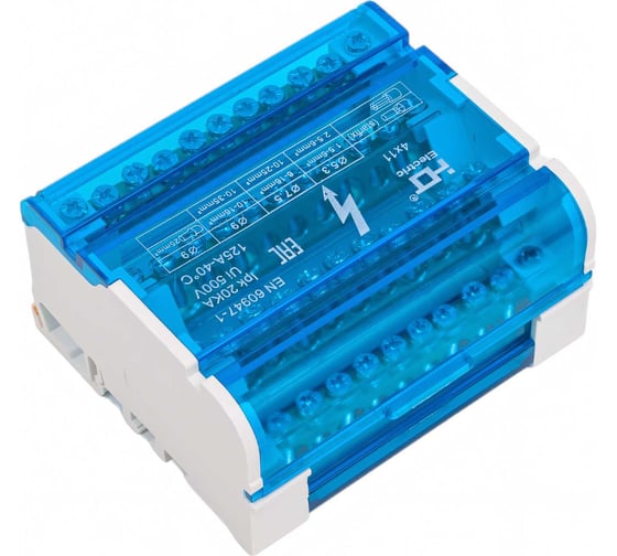 Шина на DIN-рейку в корпусе кросс-модуль HLT 4x11 3L+PEN 081-06-05/081-06-005 4670042790267