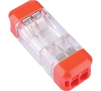 Разъемная монтажная 2-проводная клемма STEKKER для подключения фазных одножильных проводников, LD700-412 39878