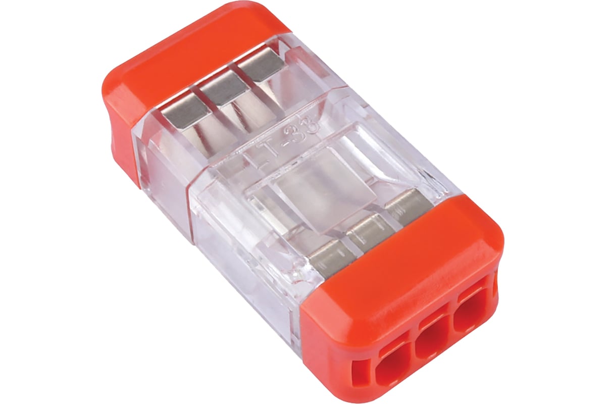 Разъемная монтажная 3-проводная клемма STEKKER для подключения фазных ...