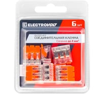 Универсальная 3-х проводная клемма ELECTROVOLT 221-413 6 штук/упаковка EV-Y221-413_6