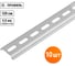 DIN-рейка TDM ELECTRIC (120см) оцинкованная инд. штрихкод SQ0804-2002 2