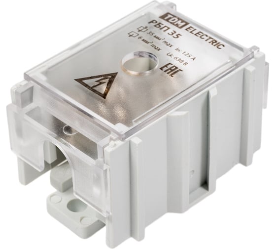Проходной распределительный блок TDM ELECTRIC РБП 35 1x35 - 4x6 мм2 125/50 А SQ0823-0101