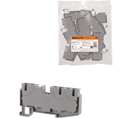 Безвинтовой клеммный зажим TDM ELECTRIC ЗКБ быстрого зажима, 3 вывода SQ0822-0173
