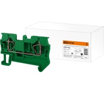 Безвинтовой клеммный зажим TDM ELECTRIC (ЗКБ) 2,5 кв. мм, 31А, зеленый SQ0822-0092