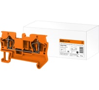 Безвинтовой клеммный зажим TDM ELECTRIC (ЗКБ) 1,5 кв. мм, 17,5А, оранжевый SQ0822-0088